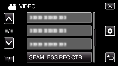 SEAMLESS REC CTRL